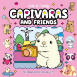 Livro de Colorir: Cute & Comfy Capivaras and Friends | Bobbies Good