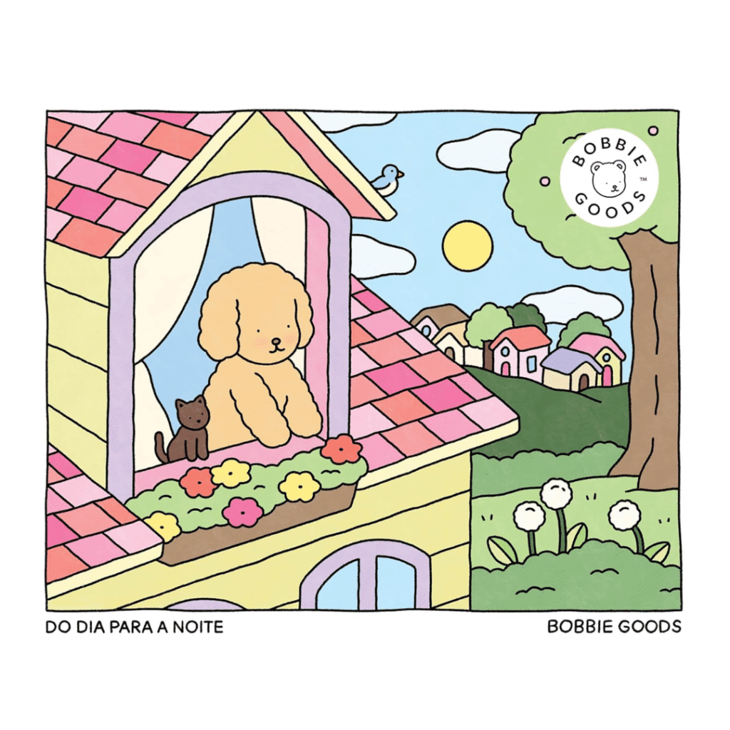 Livro de Colorir Oficial Bobbie Goods Dia para a Noite (Day to night)