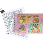 Bobbie Goods Capivara para Colorir: Livro no Mercado Livre | Capa Dura A5 com 48 Folhas 180g – (Rosa)