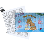 Bobbie Goods Capivara para Colorir: Livro no Mercado Livre | Capa Dura A5 com 48 Folhas 180g – (Rosa)