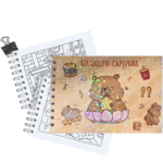 Bobbie Goods Capivara para Colorir: Livro no Mercado Livre | Capa Dura A5 com 48 Folhas 180g – (Rosa)