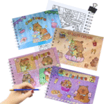 Bobbie Goods Capivara para Colorir: Livro no Mercado Livre | Capa Dura A5 com 48 Folhas 180g – (Rosa)