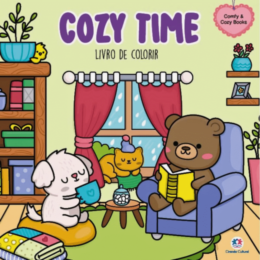 cozy time para colorir livro de colorir ciranda cultural