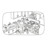 bobbie goods ovelhinha cozinhando para imprimir pdf grátis colorir!