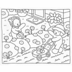 bobbie goods para imprimir grÁtis: jardim 2 poodles cortando grama + gatinho regando flores pdf!