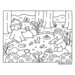 bobbie goods para imprimir grÁtis: lagoa 2 ursinhos + 4 patinhos + sapo + vitória régia oficial pdf!