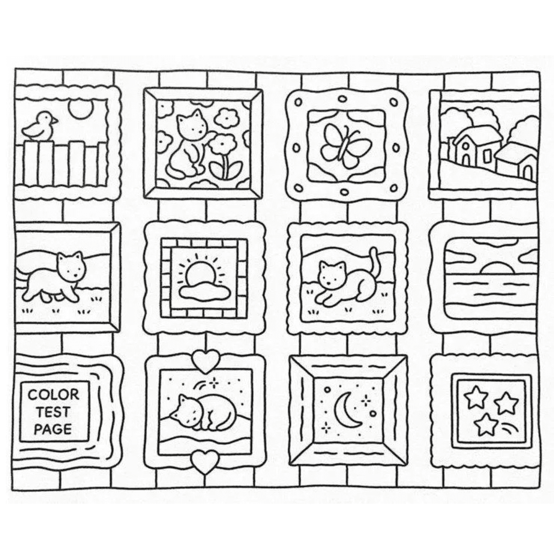 bobbie goods para imprimir grÁtis: color test page galeria 15 quadros kawaii na parede tijolo pdf!