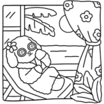 bobbie goods para imprimir grÁtis: poodle stitch olhos botão na cadeira praia pôr do sol pdf!