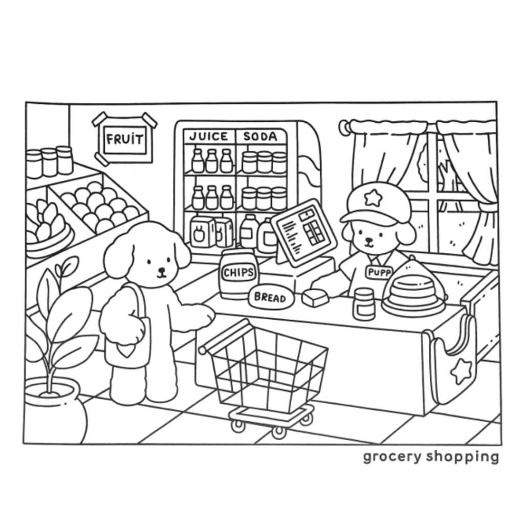 bobbie goods cachorros supermercado pdf grátis colorir br!