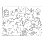 bobbie goods cachorrinha dormindo para imprimir pdf grátis colorir!