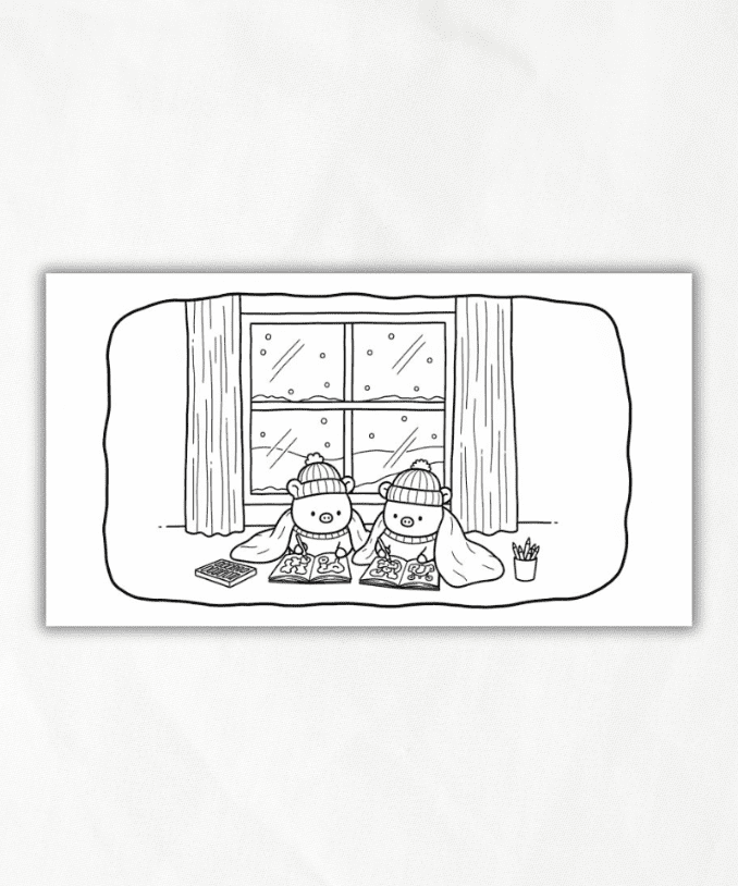 BOBBIE GOODS URSINHOS JANELA PARA IMPRIMIR - Neve Aconchego PDF Grátis | Uszon