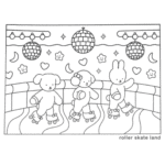 bobbie goods patins roller disco para imprimir pdf grátis colorir!