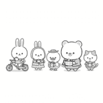 BOBBIE GOODS CHÁ DA TARDE PARA IMPRIMIR - 4 Personagens Fofos PDF Grátis | Uszon