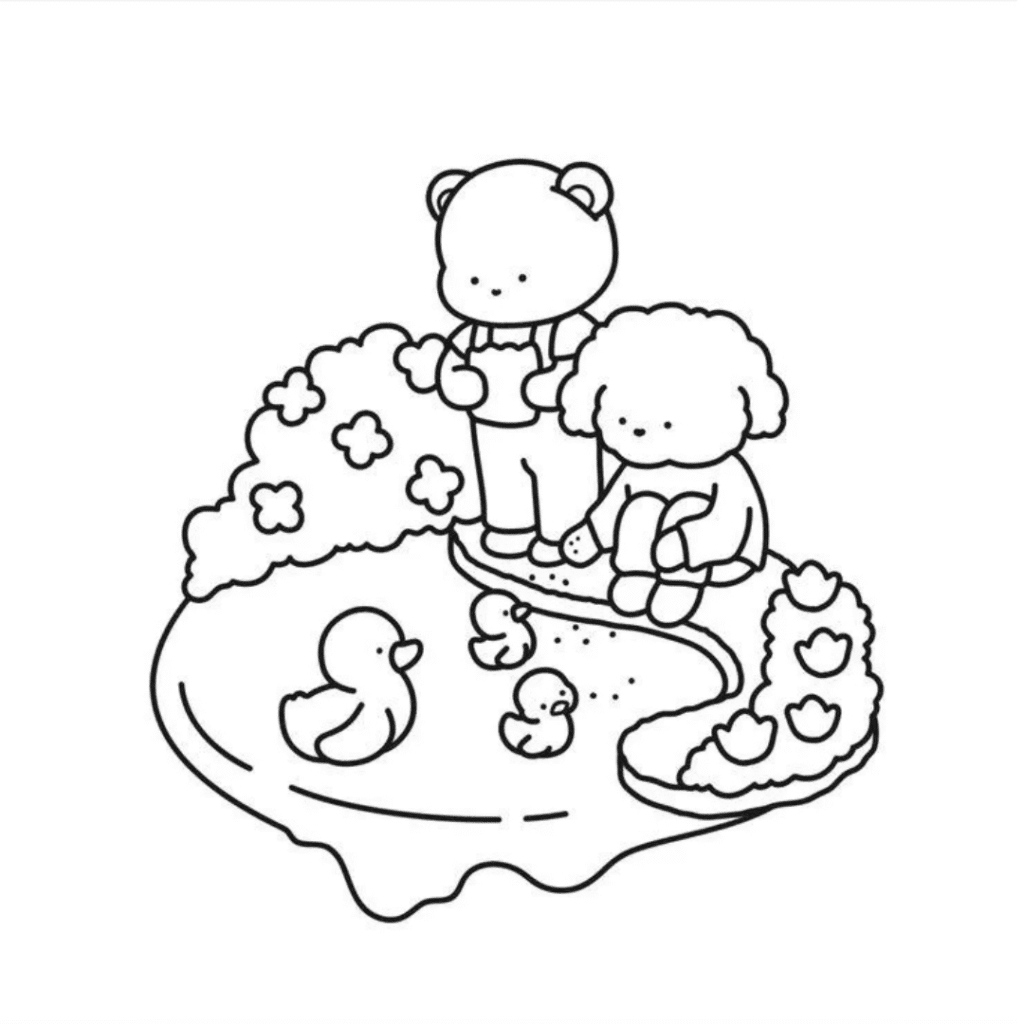 bobbie goods para imprimir grÁtis: mini lago ursinho + poodle + 4 patinhos + vitória régia pdf!