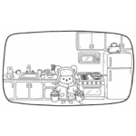 bobbie goods ursinho pescador cozinha para imprimir pdf grátis colorir!