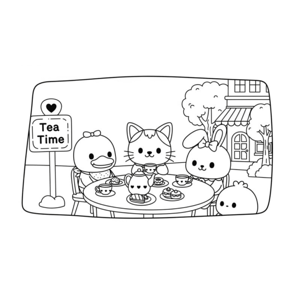 bobbie goods tea time gatinho patinho pdf grátis colorir br!