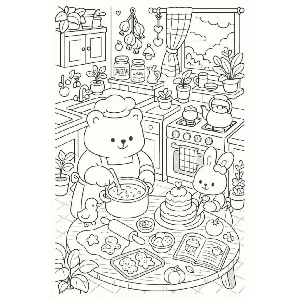 bobbie goods para imprimir grÁtis: cozinha cheia ursinho chef, coelhinho bolo e 38 itens doces pdf!