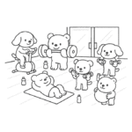 Bobbie Goods Para Imprimir Academia PDF Grátis – Ursinhos e Cachorrinhos Fitness | Uszon Brasil