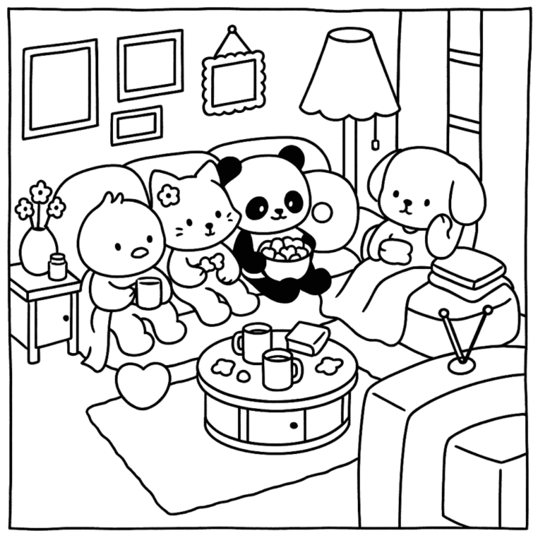 bobbie goods noite de filme panda gato para imprimir pdf grátis colorir! bobbie goods noite de filme panda gato para imprimir pdf grátis colorir!