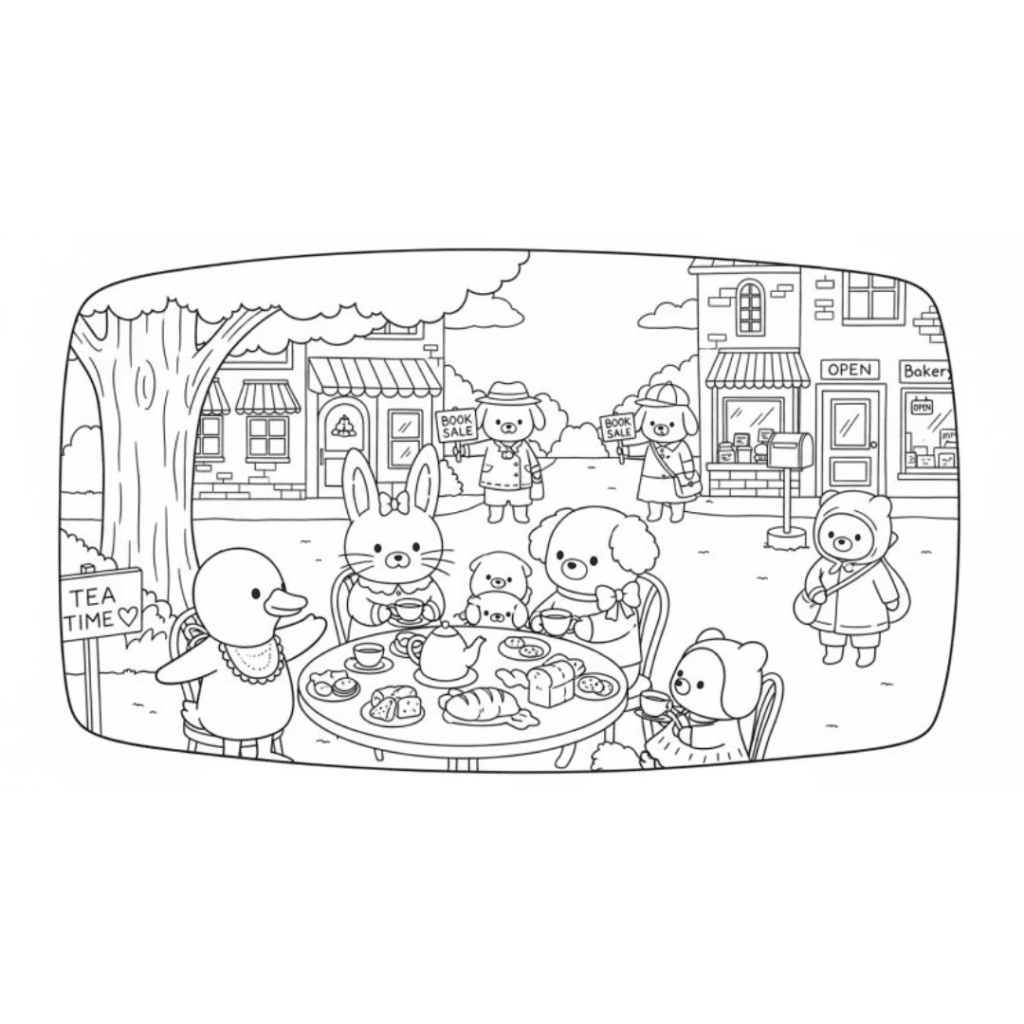 bobbie goods vila tea time patinho pdf grátis colorir br!