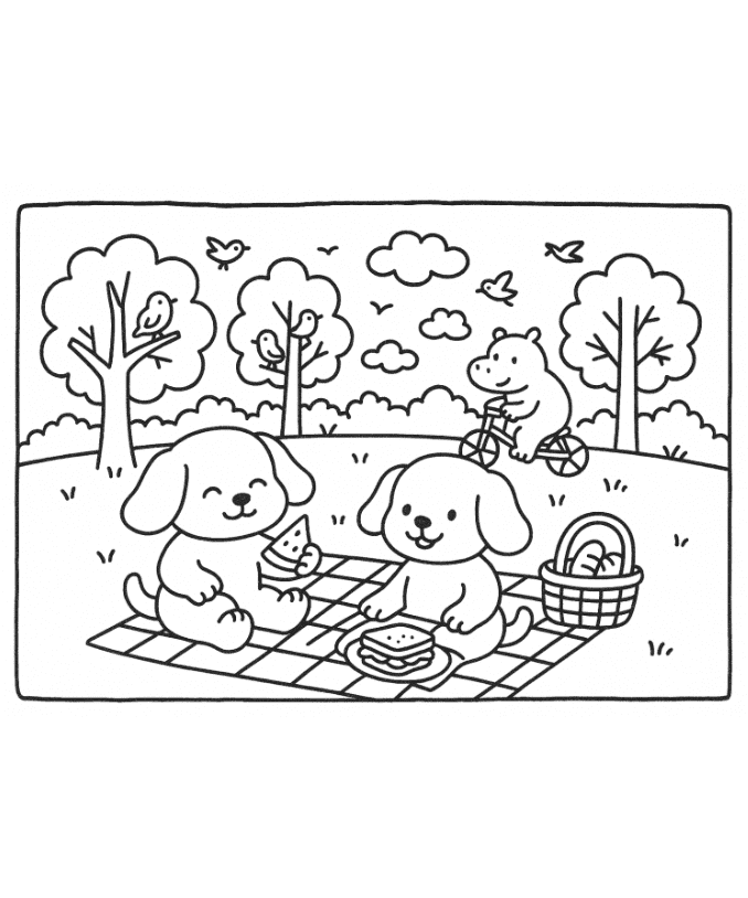 Bobbie Goods Academia: Ursinhos e Cachorrinhos Malhando e Fazendo Exercícios – Desenho Grátis