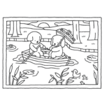 bobbie goods cachorrinhos barco lago para imprimir pdf grátis colorir!