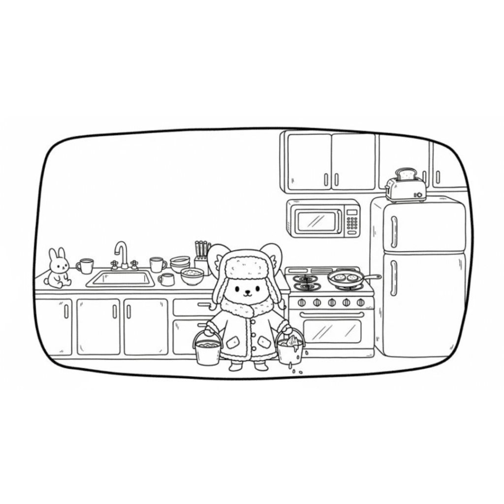 uszon bobbie goods ursinho pesca cozinha pdf grátis colorir!