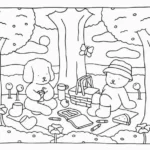 bobbie goods para imprimir grÁtis: piquenique ursinhos no parque com cestinha, sanduíche e borboleta!