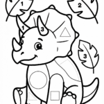 triceratops baby desenho
