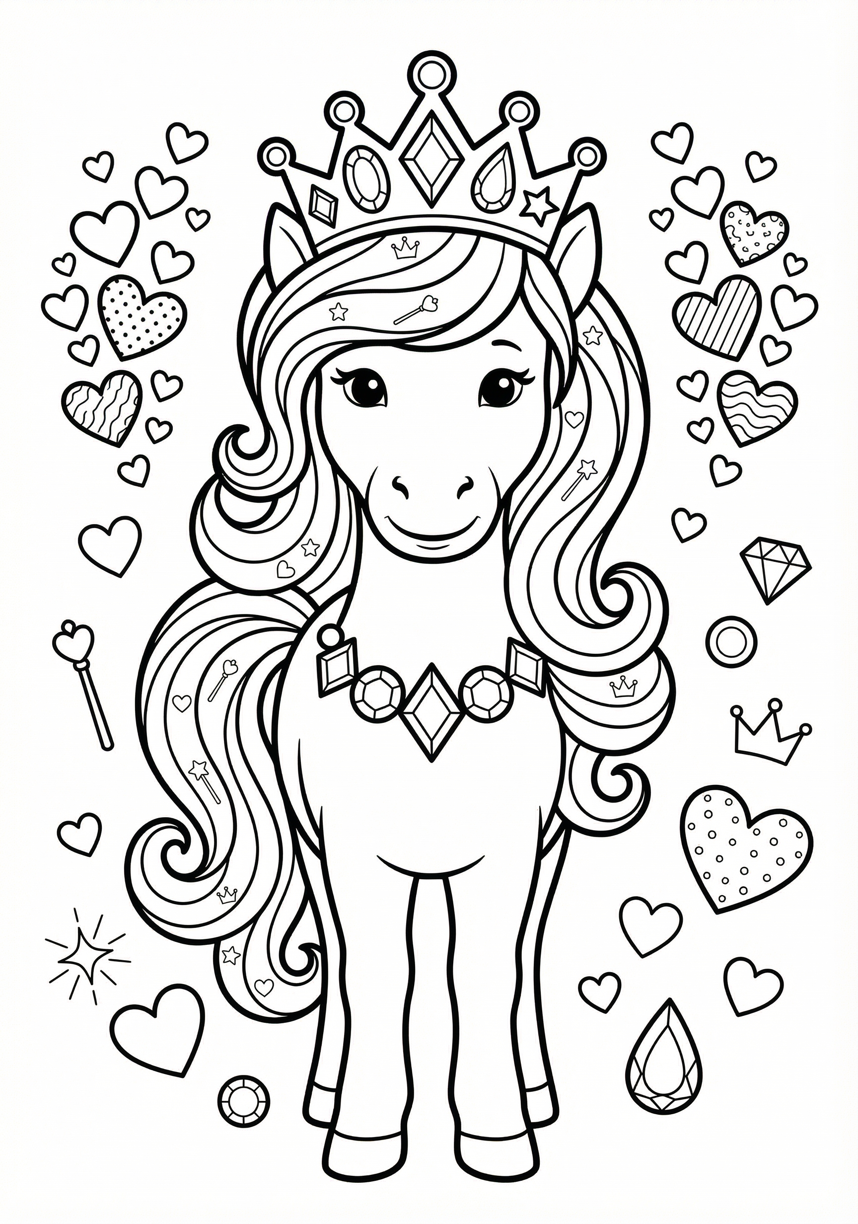 unicornio princesa para colorir unicornio princesa para colorir