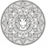 mandala unicornio