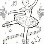 princesa bailarina para colorir