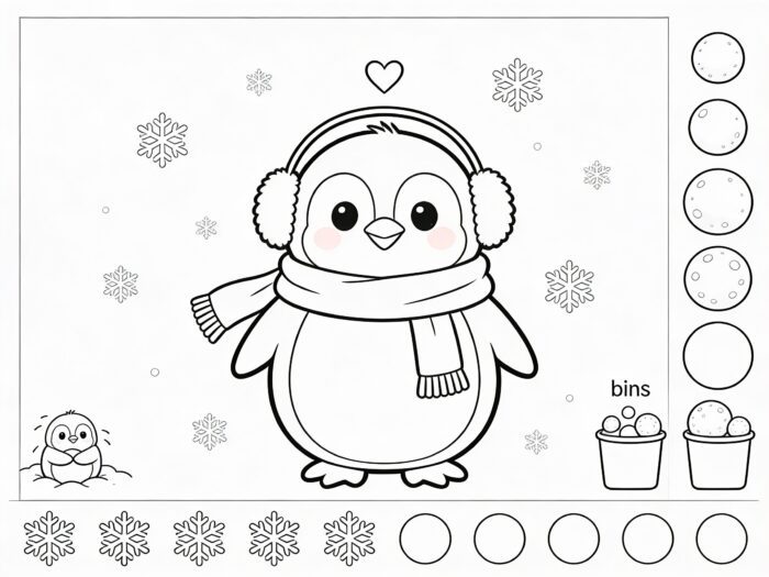 Pinguim com Cachecol