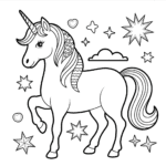 Unicórnio Para Colorir