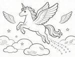 Unicórnio Voando