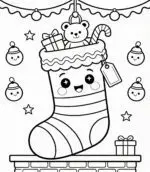 meia de natal desenho