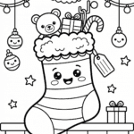 meia de natal desenho