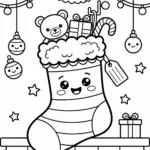 meia de natal desenho