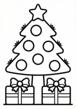 arvore de natal desenho facil