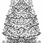 arvore de natal desenho colorido