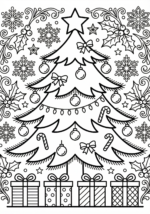 molde arvore de natal desenho