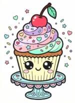 cupcake sorridente