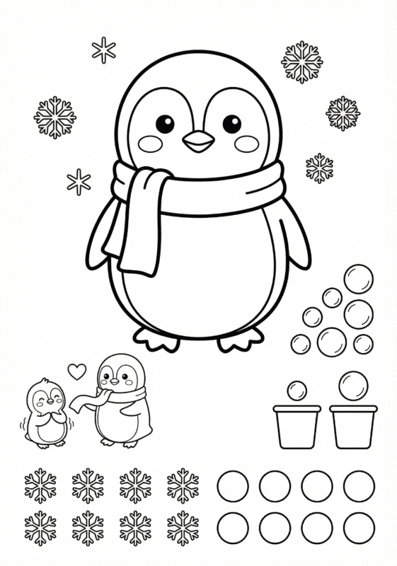 Pinguim com Cachecol