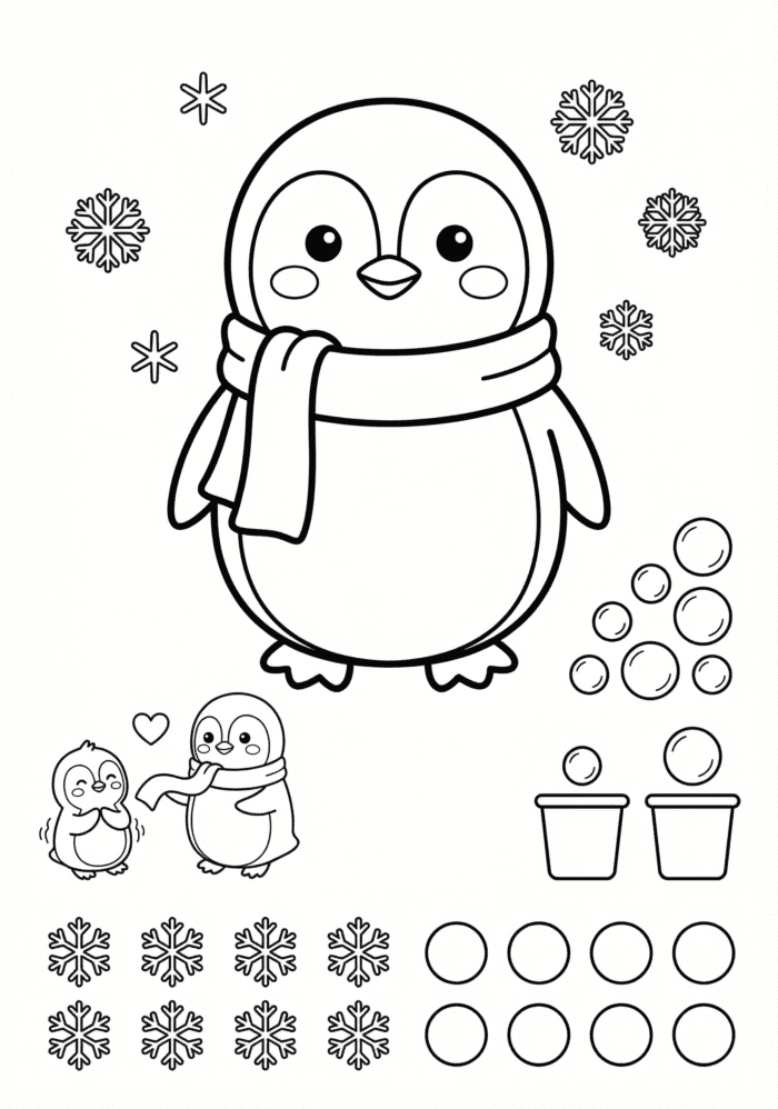 Pinguim com Cachecol