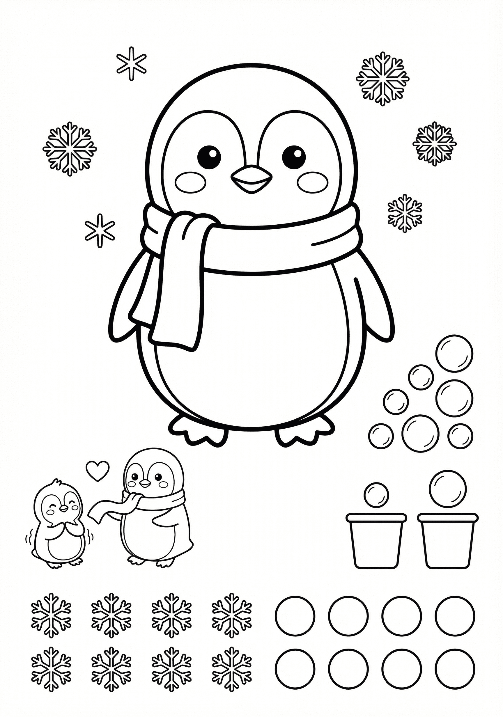 Pinguim com Cachecol