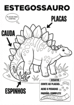 estegossauro para colorir