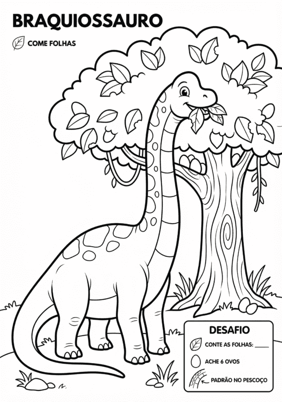 Braquiossauro Comendo