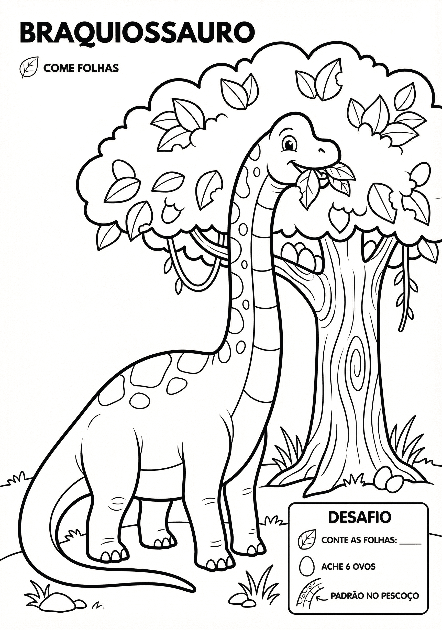 Braquiossauro Comendo