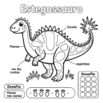 estegossauro para colorir