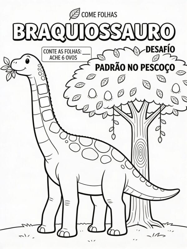 Braquiossauro Comendo
